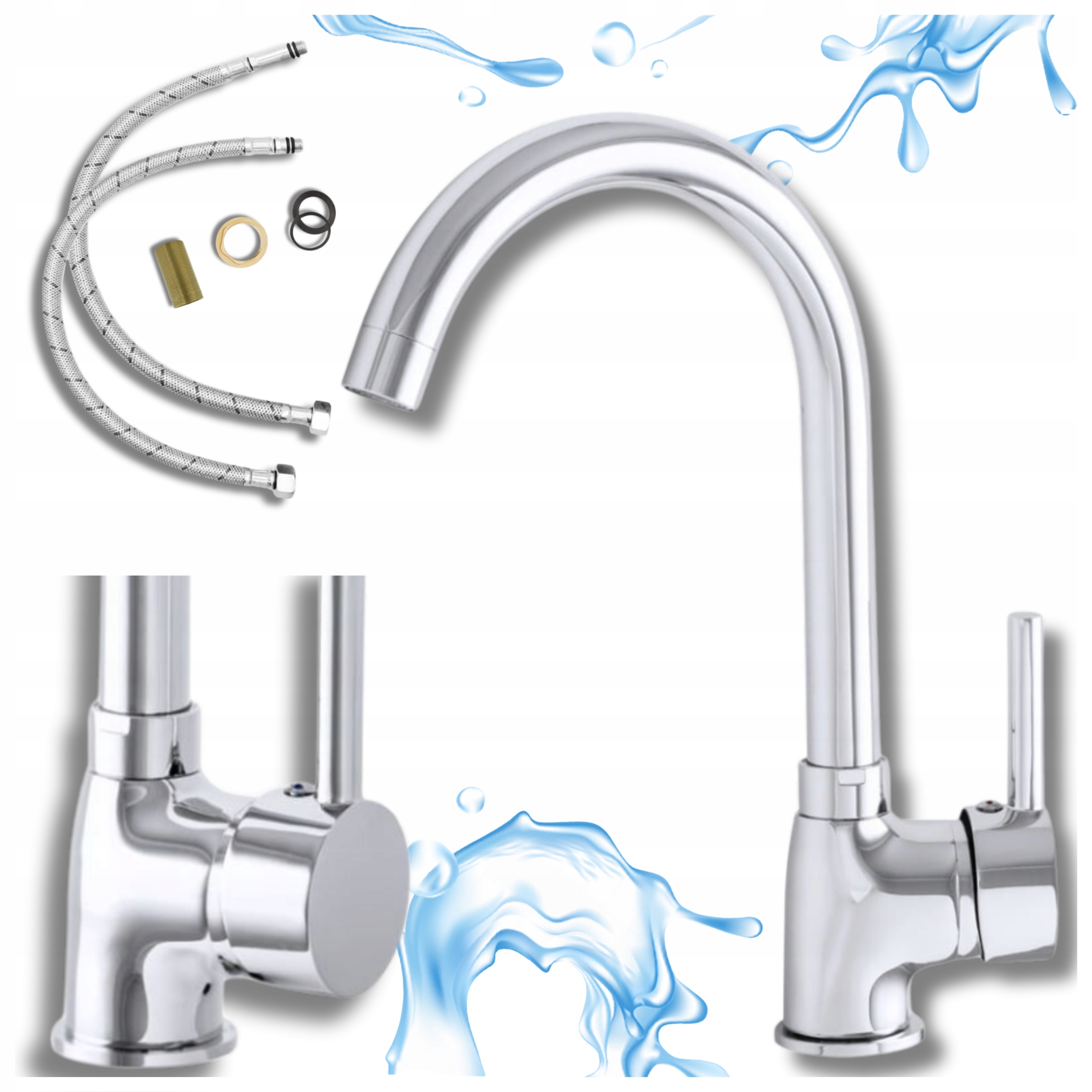 Kuchyňská baterie stojící chrom Best Kuchyňský kohout do dřezu