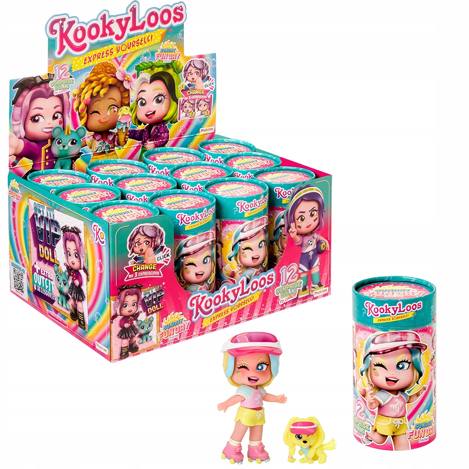 

Kookyloos Seria 2 Laleczka W Tubie 12SZT, Box