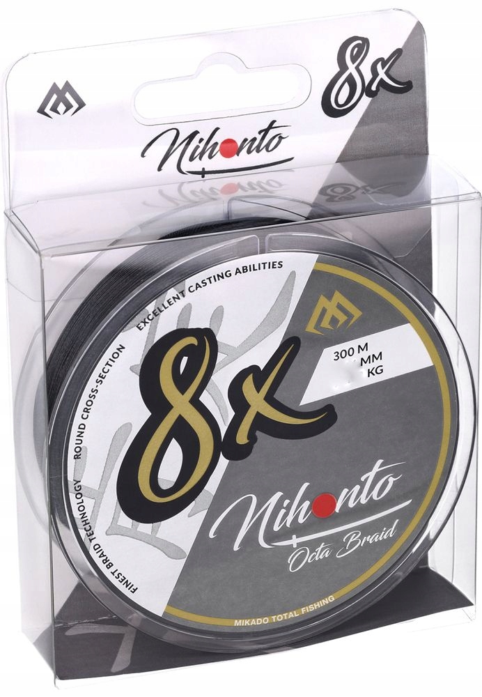 Plecionka Nihonto Octa Braid 300m Black 0,35mm