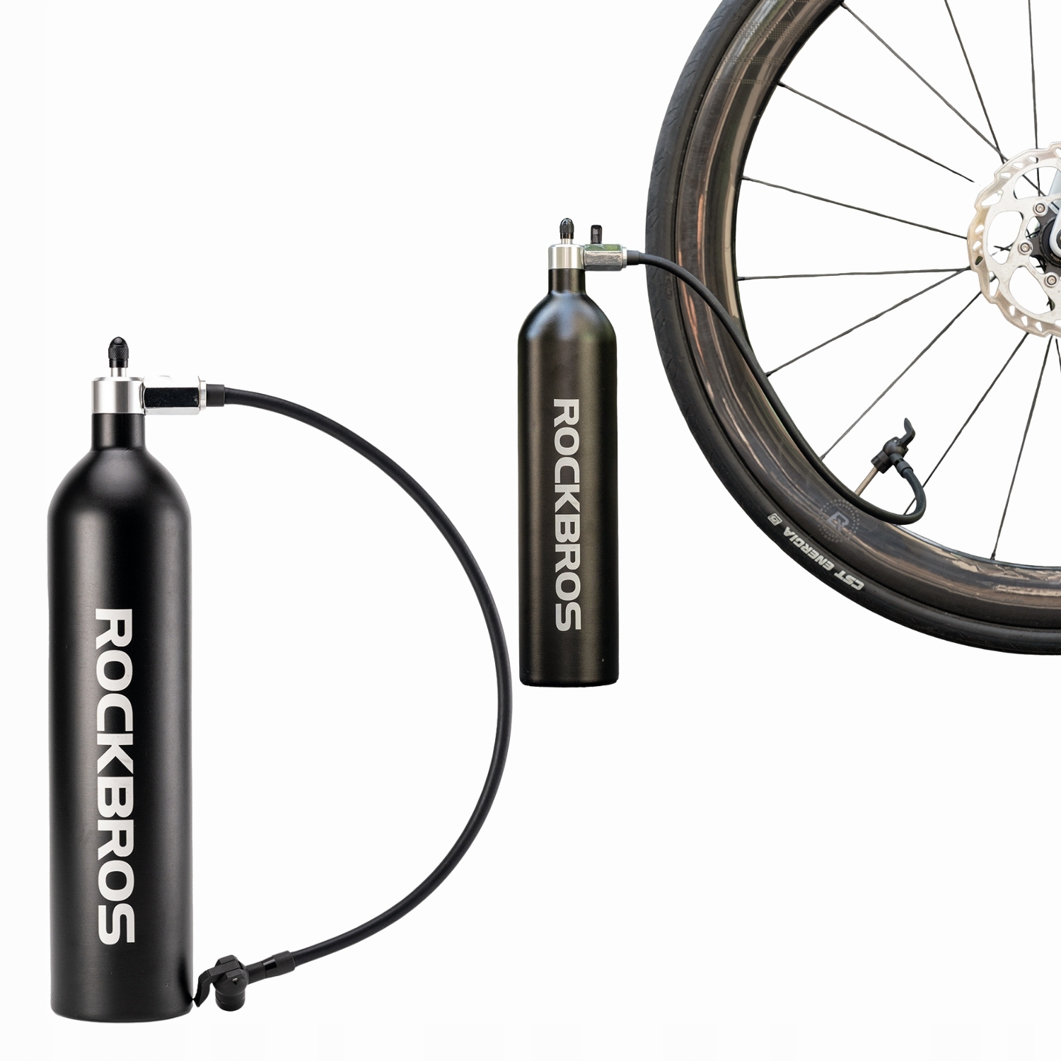 Tlaková Nádoba Pro Pumpování Bezdušových Pneumatik 200 Psi 1.2 L Rockbros