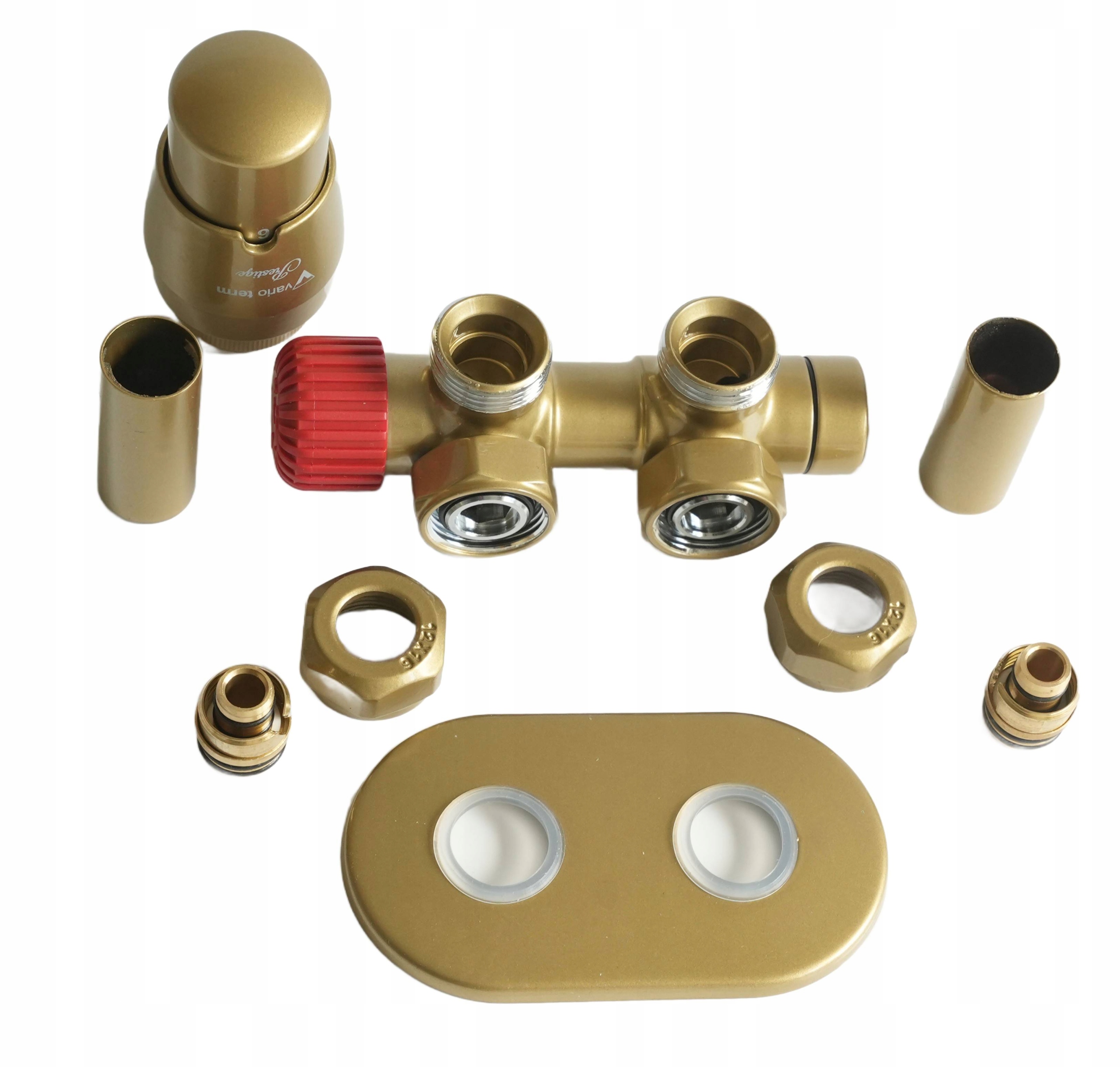 Sada Termostatického Ventilu Twins All In One Starožitný, Svetlý