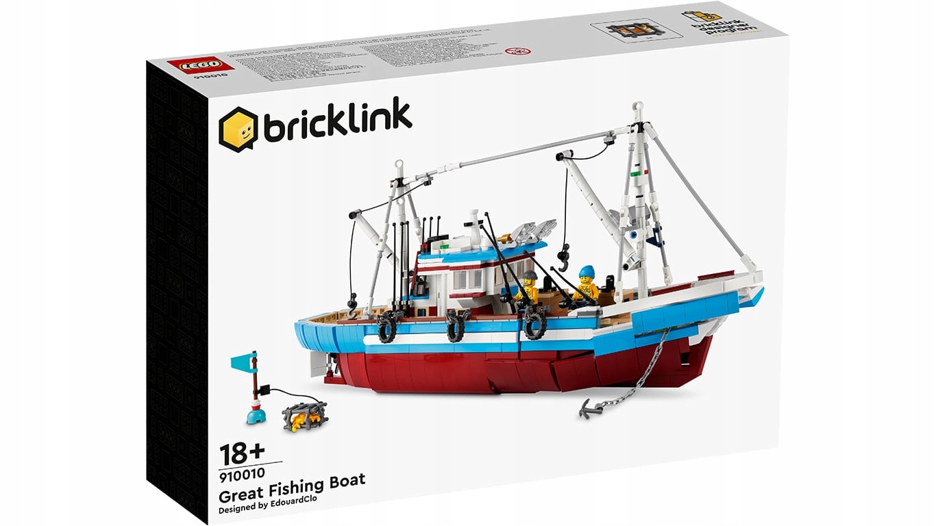 Lego Ideas 910010 BrickLink Duży kuter rybacki Great Fishing Boat