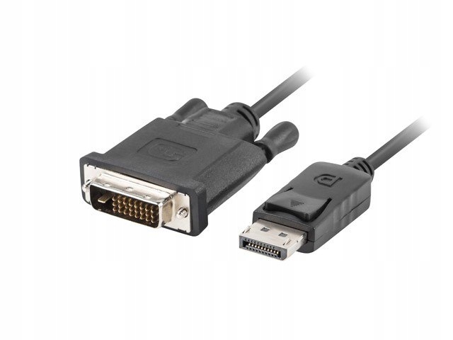 Lanberg Kabel DisplayPort DVI-D(24+1) M/M 1m czarny