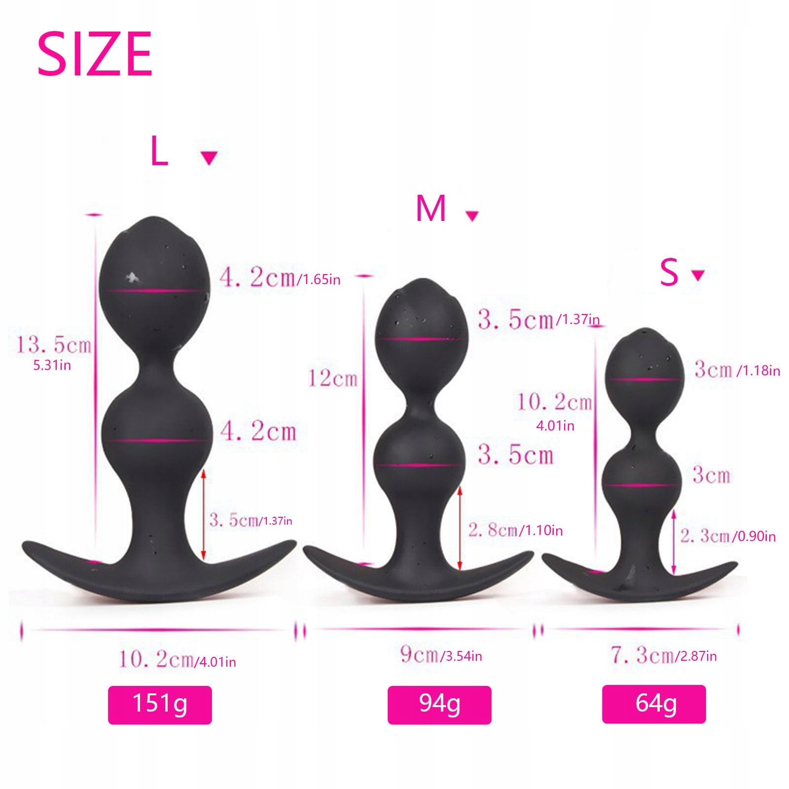 AMAZBEE Silikonowy Korek Analny Z Haczykiem Masażer Prostaty — miniatura 2