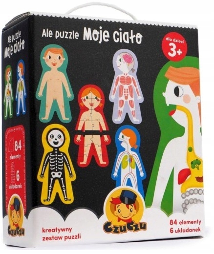 

Moje Ciało tekturowe puzzle edukacyjne 84el Czuczu