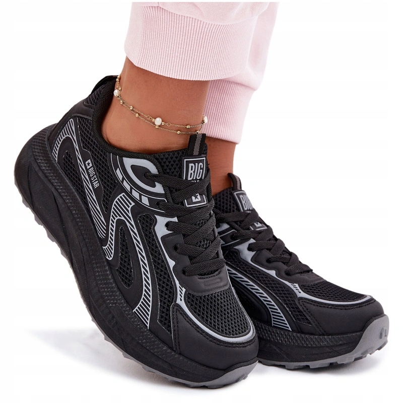 Sportovní Boty Tenisky Big Star TT274327 Hi-poly Systém Černé 39