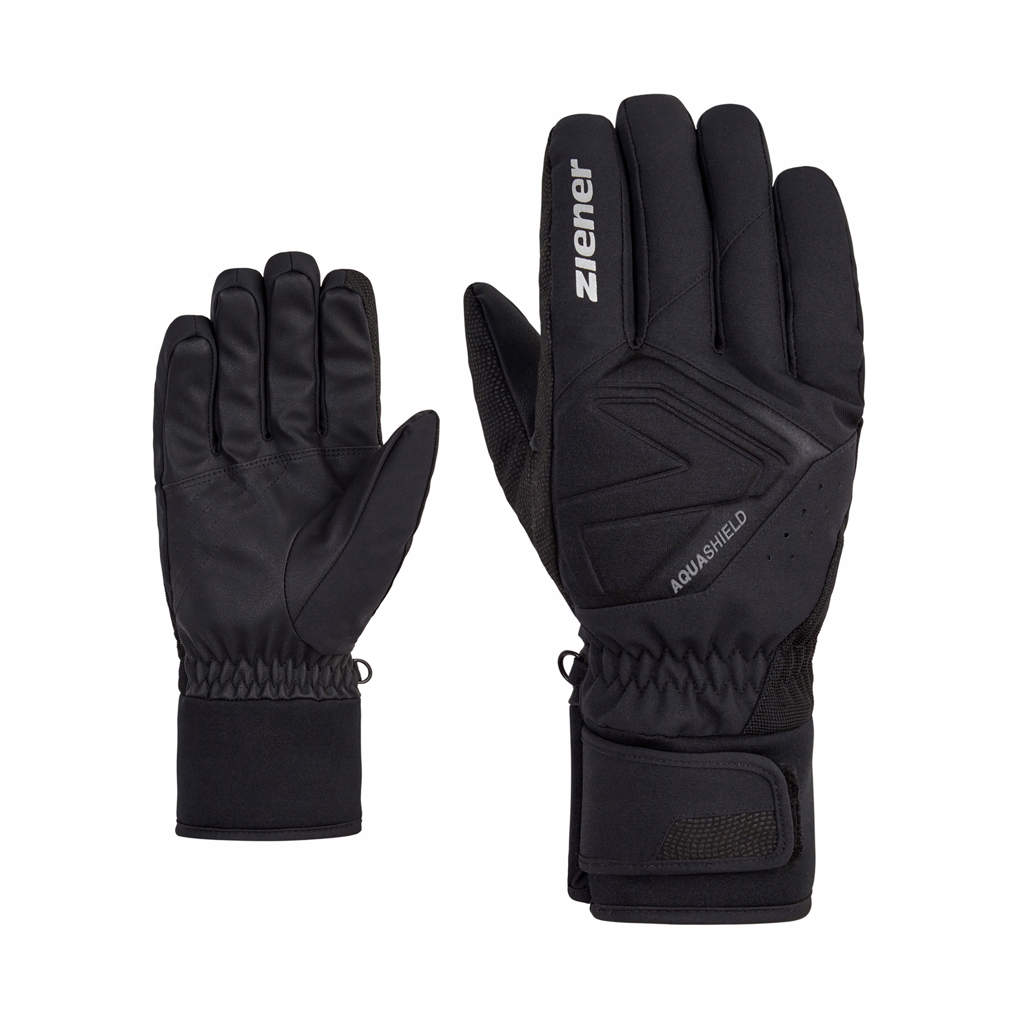 Rękawice narciarskie męskie Ziener Gatis Aquashield black 8