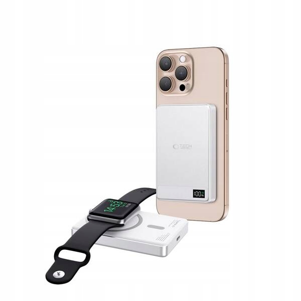 Tech- Protect PB33 Lifemag MagSafe Power Bank 5000MAH Silver Tech- Protect