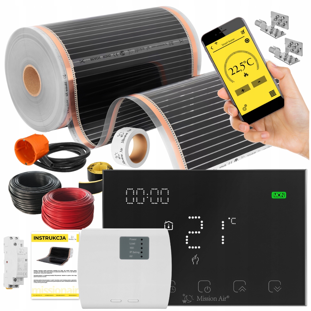 Set Fólia vyhrievacia podložka Infračervená 160W 22m²