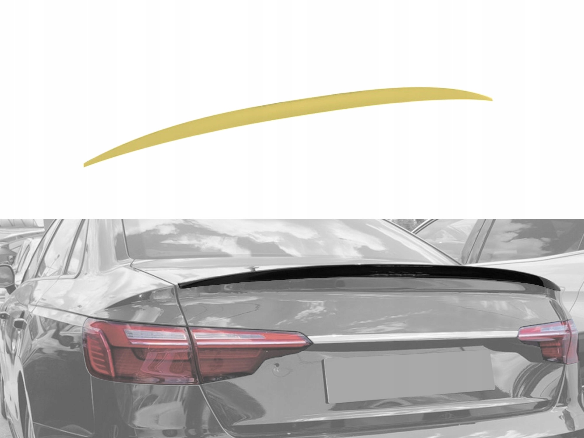 Spojler zadní klapky pro Audi S4 V B9 8W 2016-2023 Sedan