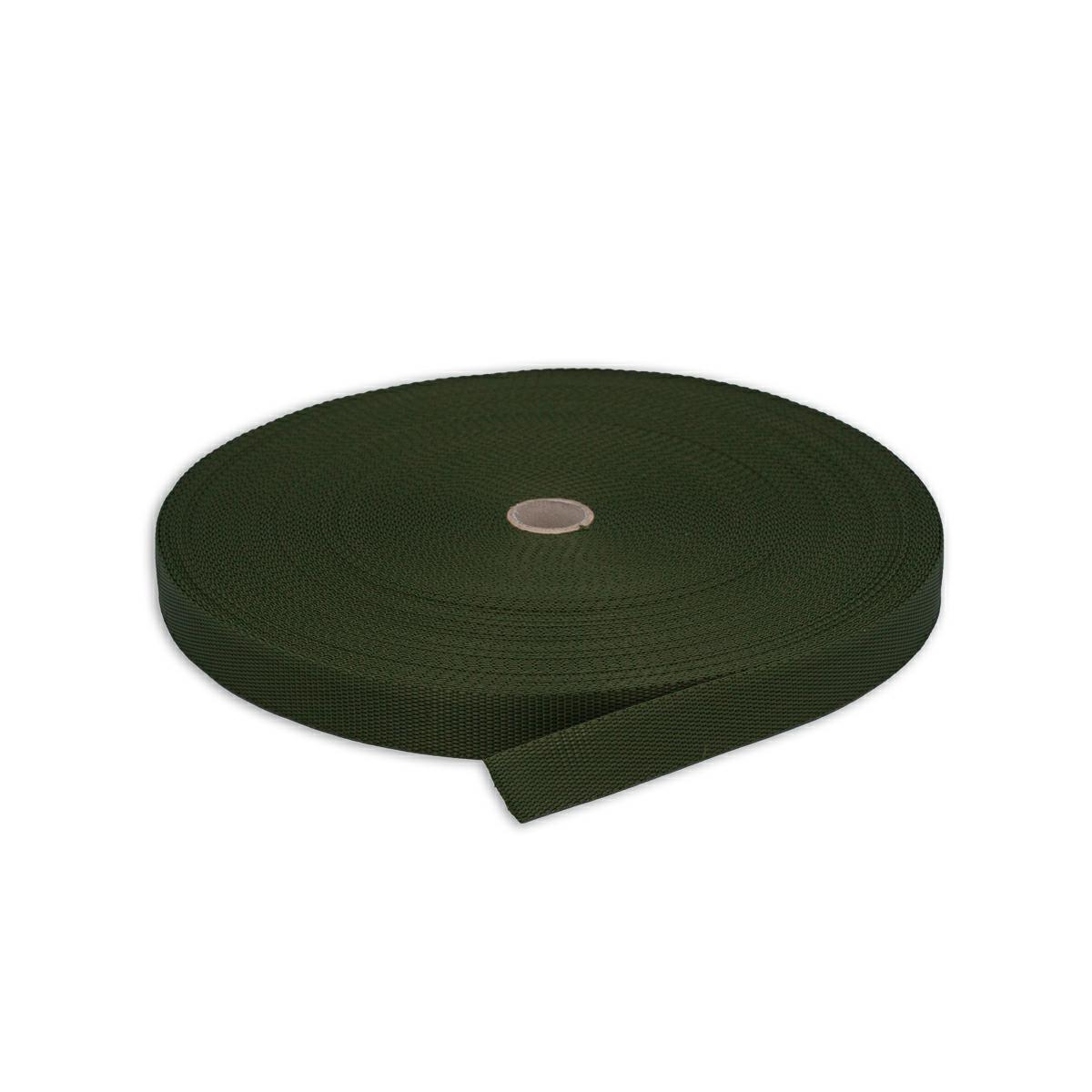 Taśma nośna kaletnicza 25mm/50mb zielony 1348