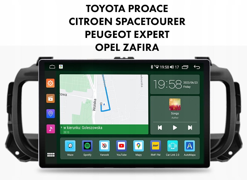 Proace Spacetourer Expert Navigace Android Qled