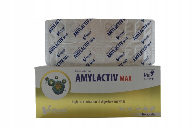 Levně Vetfood Amylactiv Max 120 kapslí