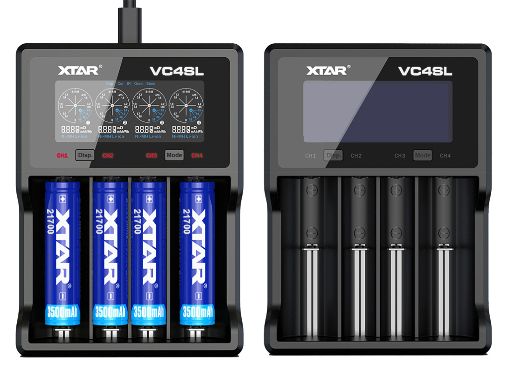 

Xtar VC4SL ładowarka do akumulatorów Li-ion i NiMH