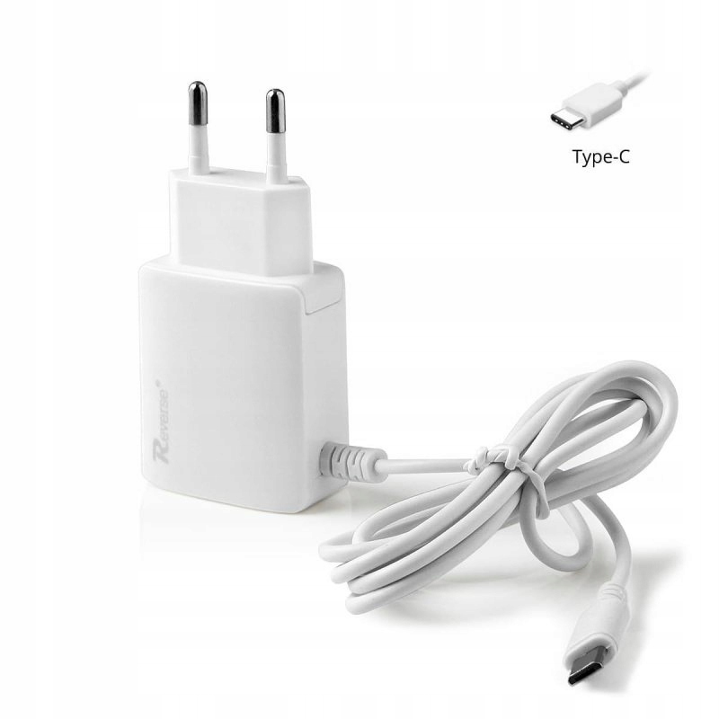 

Ładowarka sieciowa Reverse U20 Usb + kabel Typ C 2