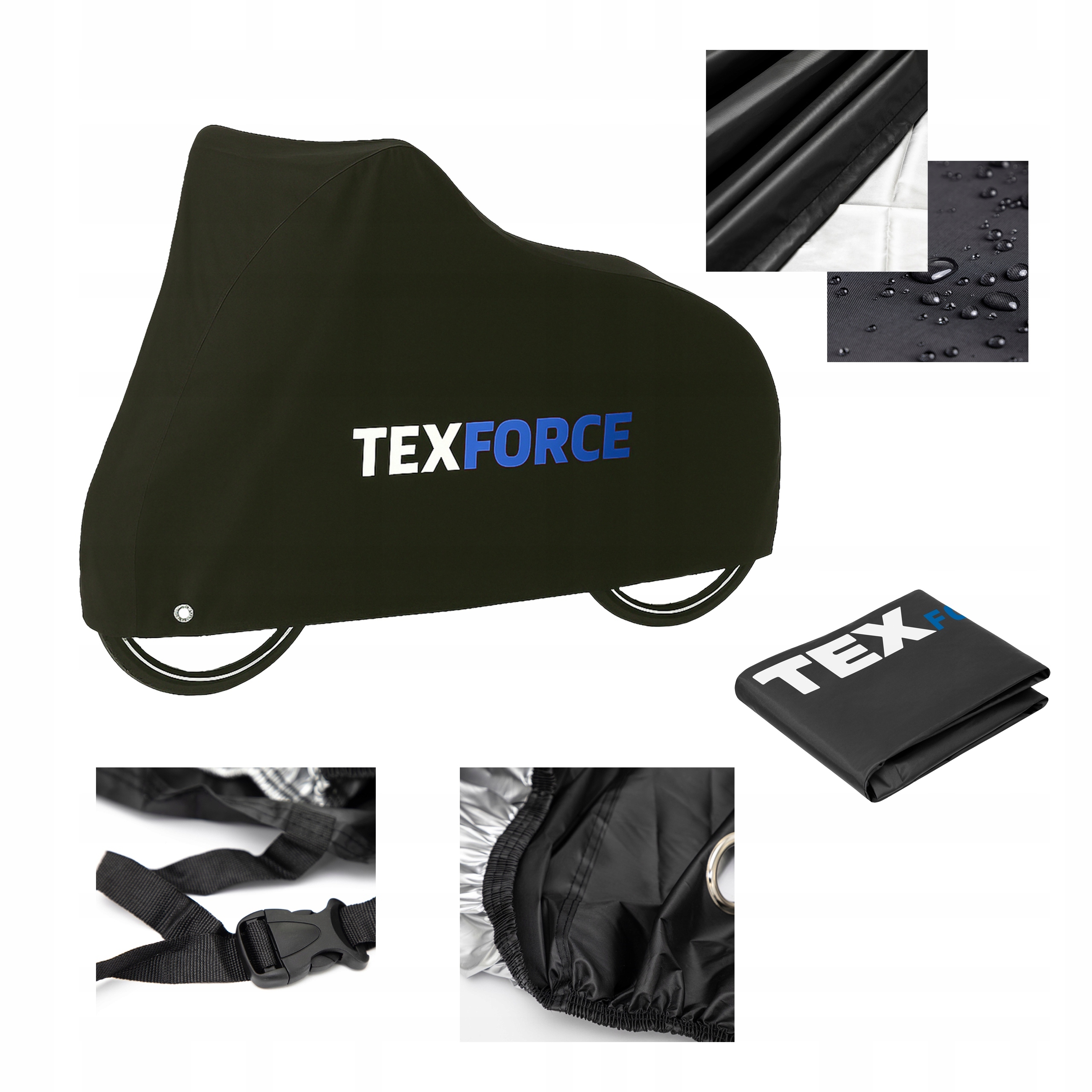 Pokrowiec na rowery wodoodporny Pokrowiec na 2 rowery anty Uv 209x89x110 cm