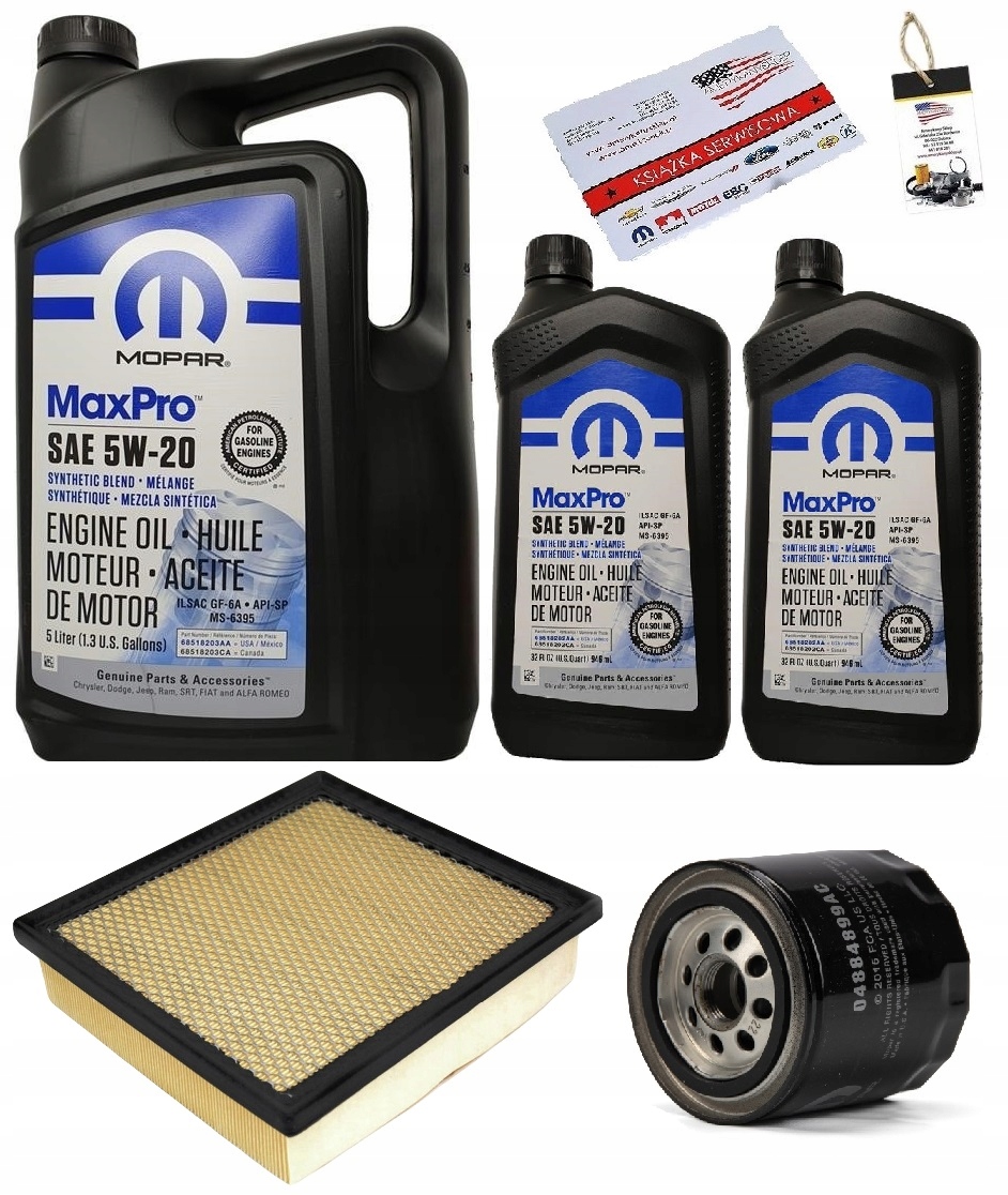 MOPAR 5W20 + FILTRY DODGE DURANGO 5,7 11-14
