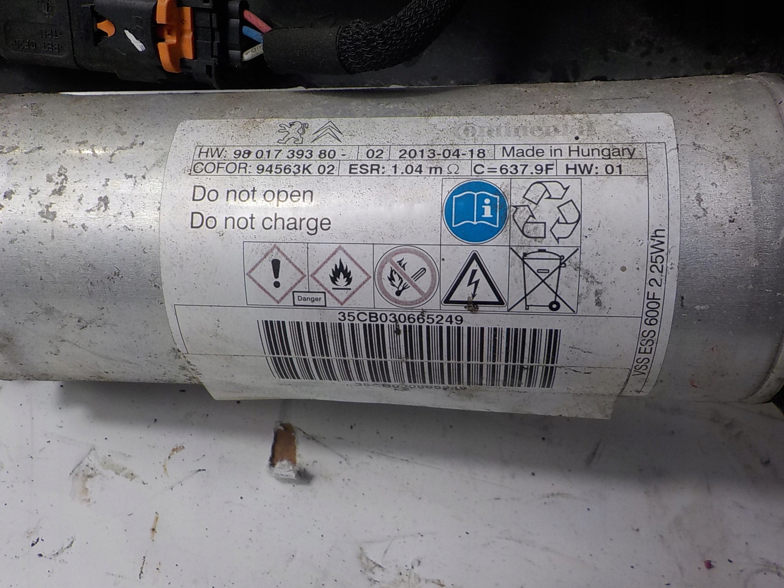 CITROEN C4 and CENTRALKA MODULU START-STOP 9801739380
