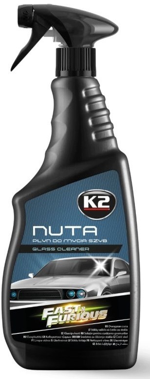 Płyn Do Mycia Szyb luster okien Bezsmugowy K2 Nuta Fast&furious 750ml