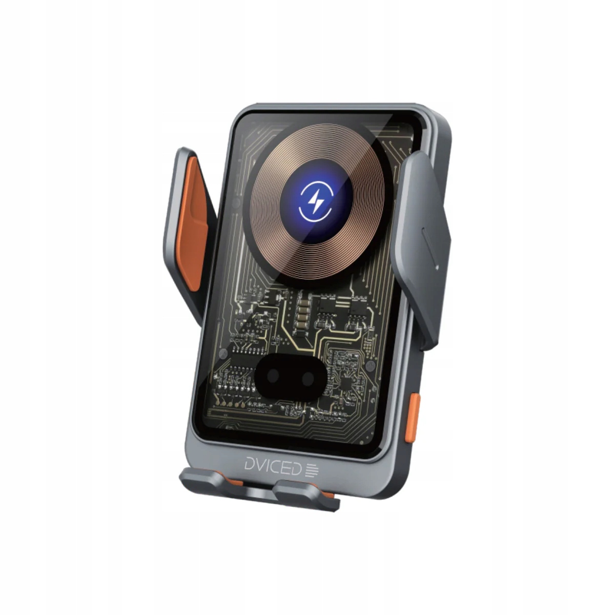 Bezdrátová nabíječka s držákem do auta Dviced šedá