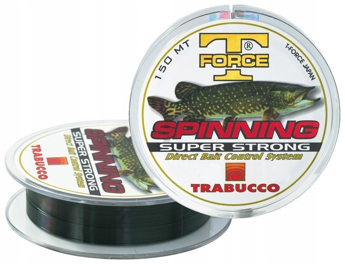 Żyłka Trabucco T-Force Spinning Pike 150m, ciemnozielony 0.180mm Średnica