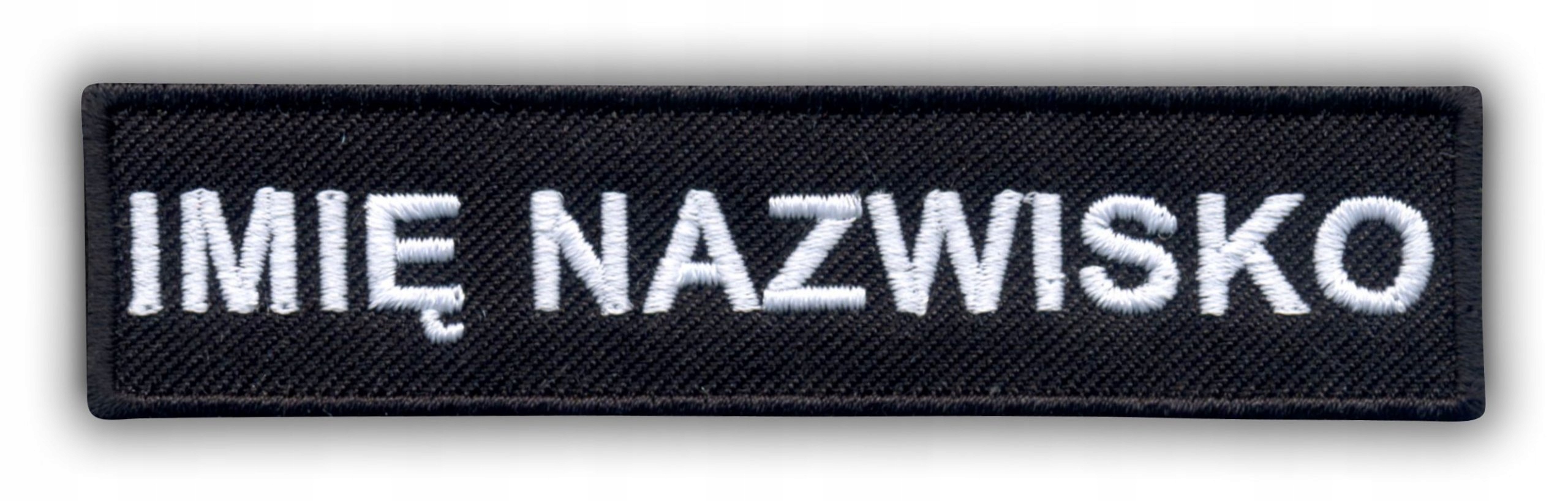 Naszywka IMIENNIK z Twoim tekstem 10cm x 2,5 cm