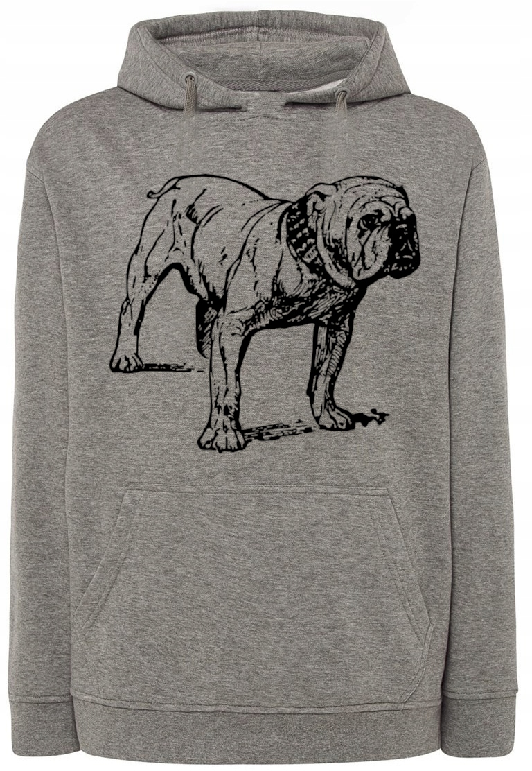 Pánská mikina s potiskem psa Bulldog r.XXL