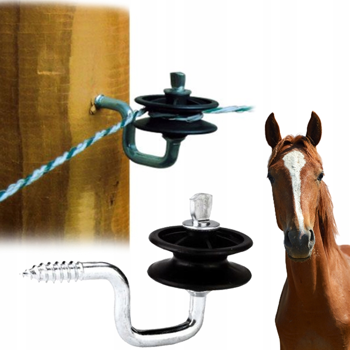 IZOLATOR NAROZNY naroznikowy Pastuch IZOLATORY DO DRUTU PLECIONKI