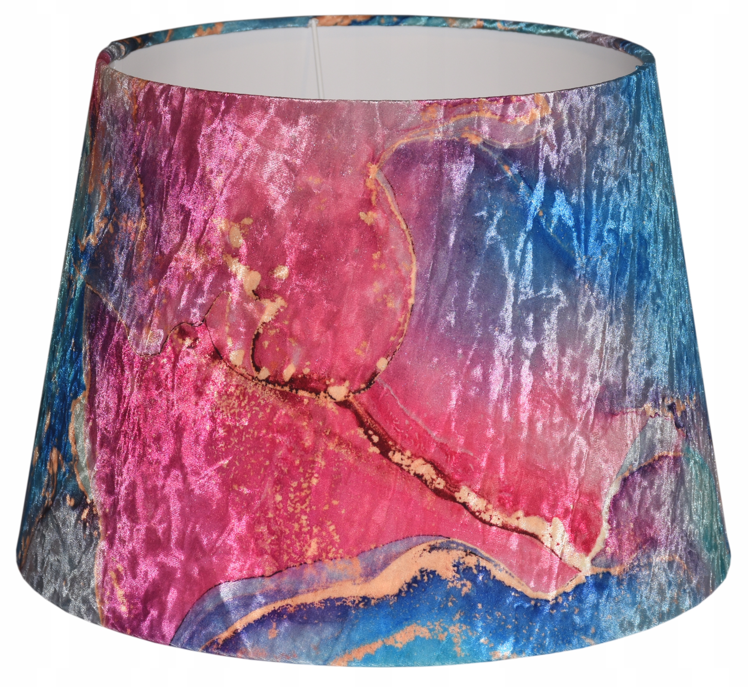 Dizajnové abažúrové zavinovacie okraje kužeľov 30/40 h28 cm E27 Geody 02 Panca