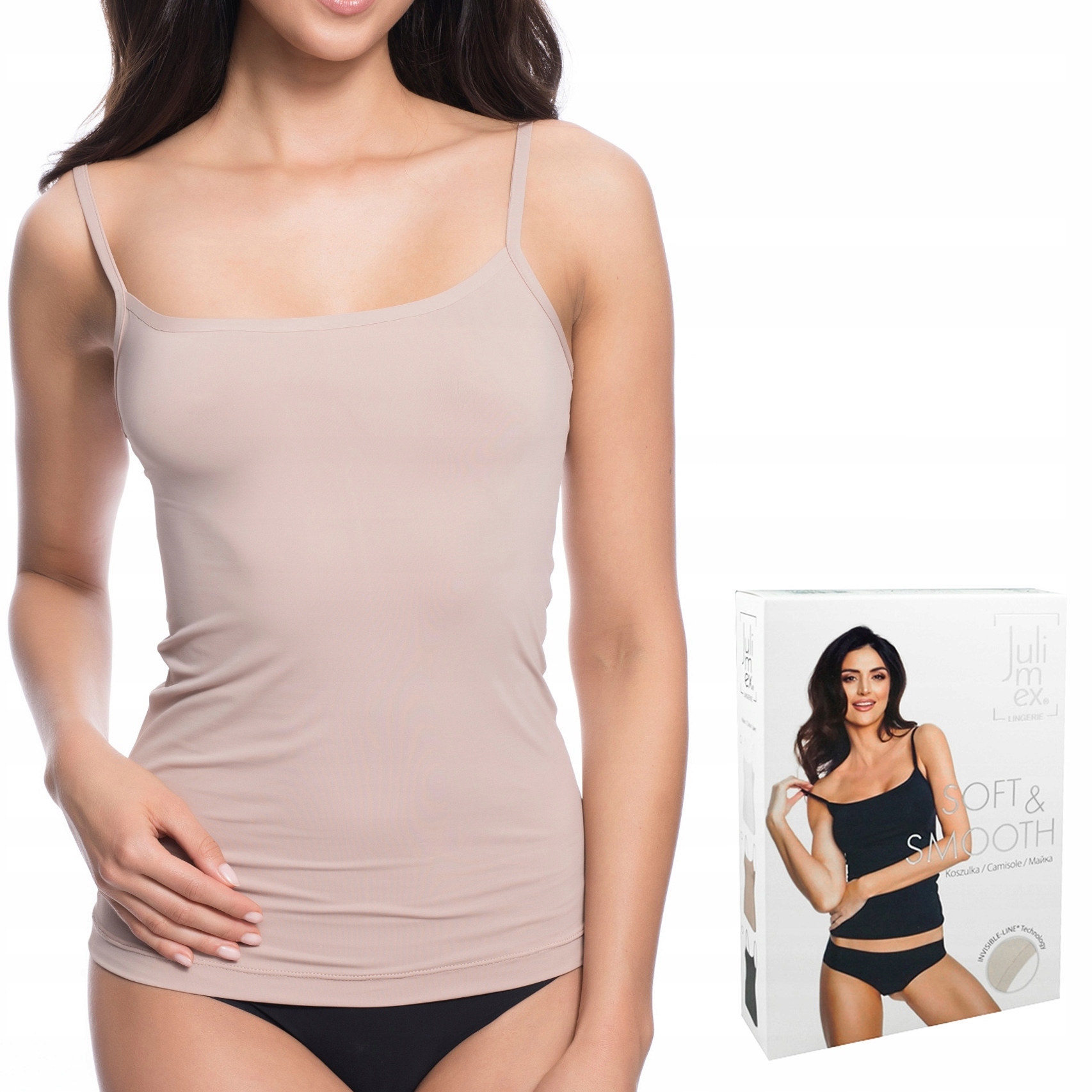 Podkoszulka damska na ramiączkach Julimex Soft & Smooth - M