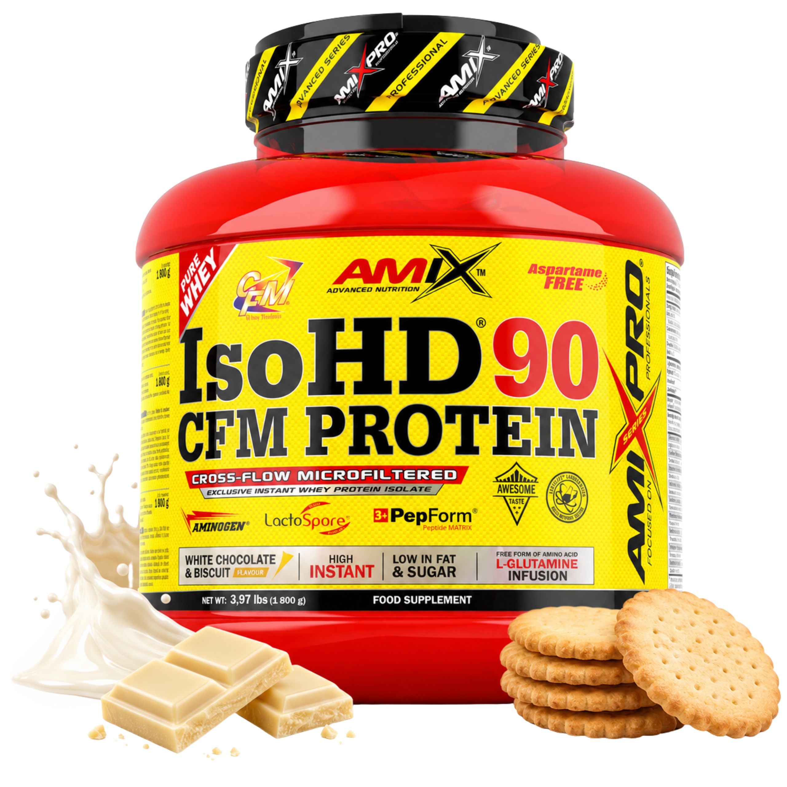 Proteinový Izolát pro hubnutí Amix IsoHd Cfm 90 Protein Sušenka