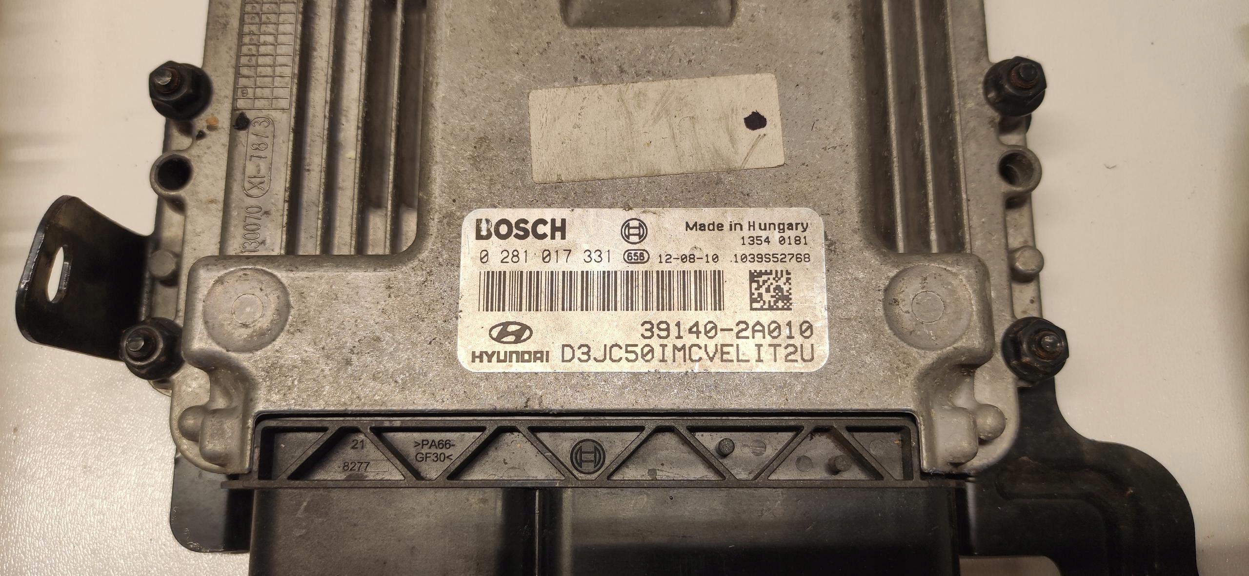 HYUNDAI IX20 1.6 CRDI control unit computer of the engine running board 39140-2A010