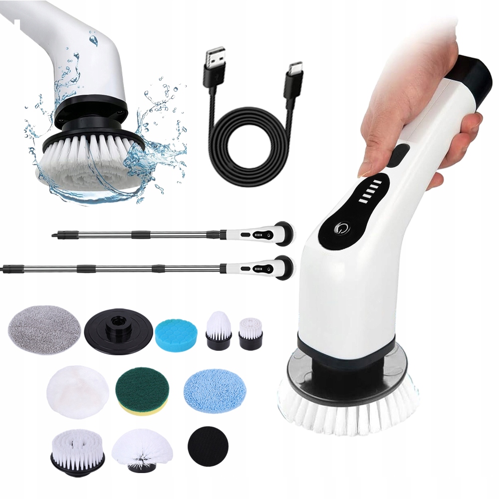 Levně Elektrický Rotační Kartáč Mop 9V1, Sada