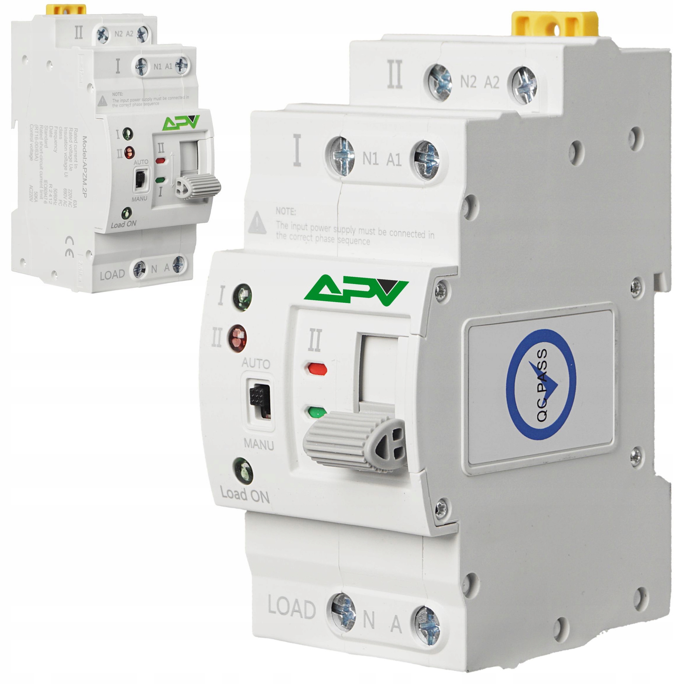 Automatyczny Przełącznik Zasilania Agregat Sieć Fotowoltaika 2P 63A 1-FAZ