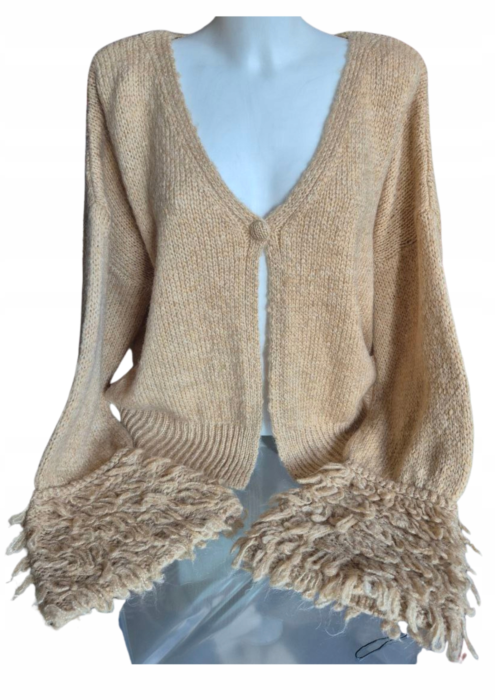 Dámský krátký kardigan Cocomore béžový