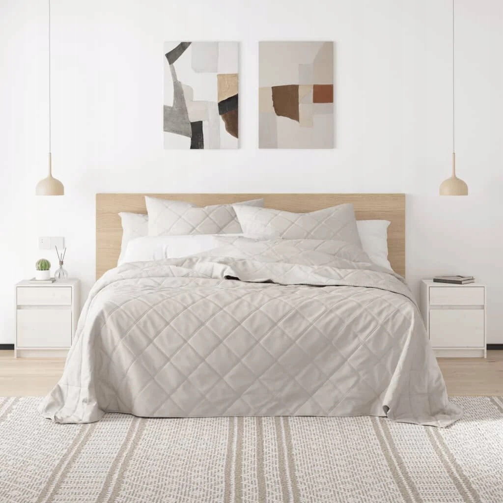 Nočné stolíky, 2 ks, biele, 40x31x50 cm, masívne borovicové drevo