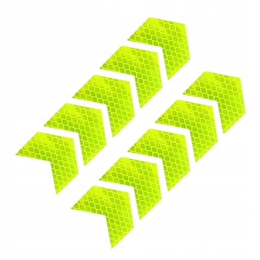 10x Naklejki odblaskowe ze strzałkami nocny Producent Inny