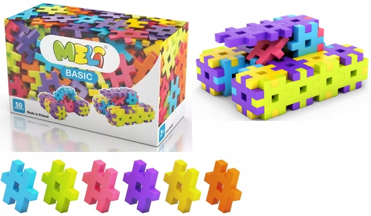 

Kreatywne Klocki Meli Basic 50 el. Wafle