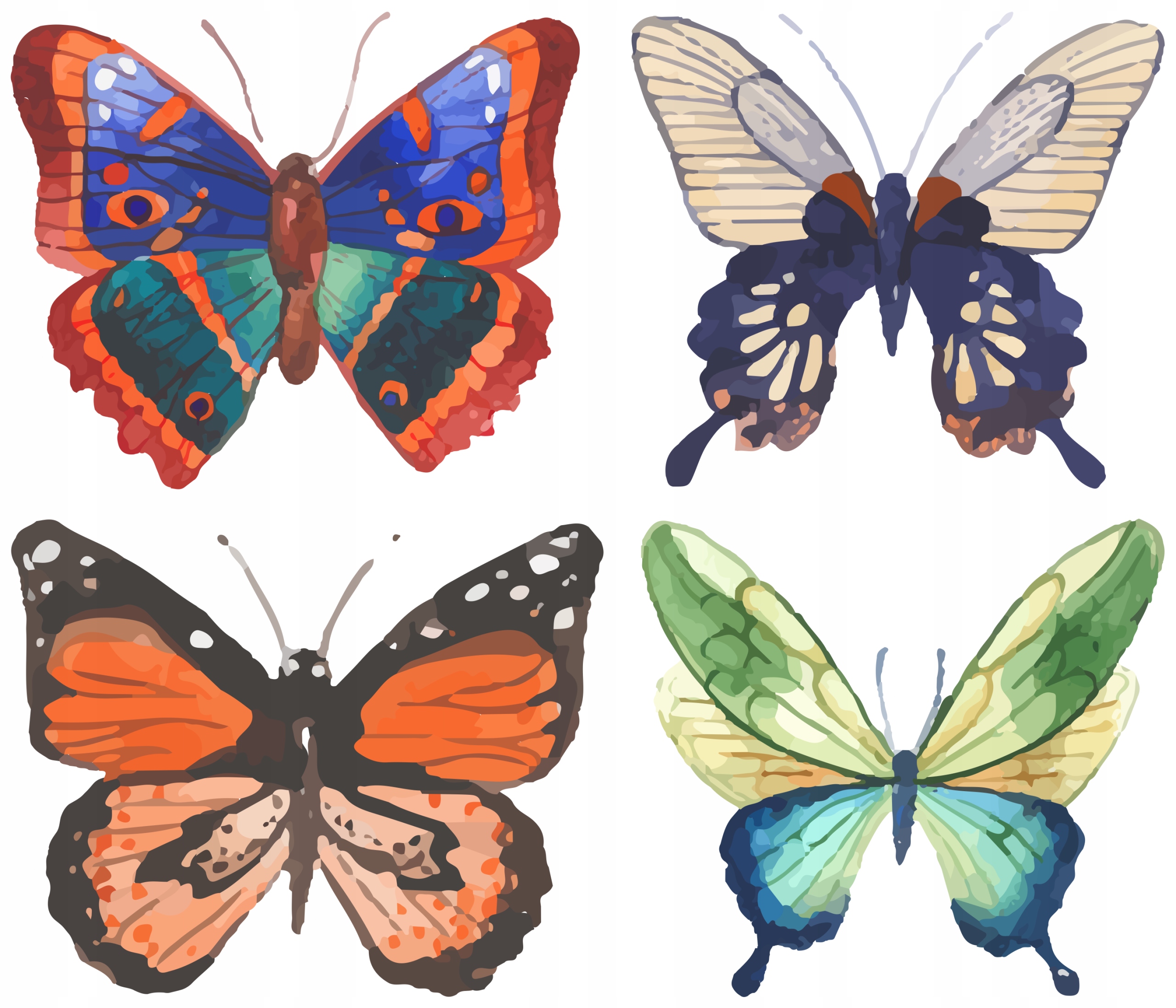 

Naklejki Na Okno Meble Lustro Szybę Motyle Motylki