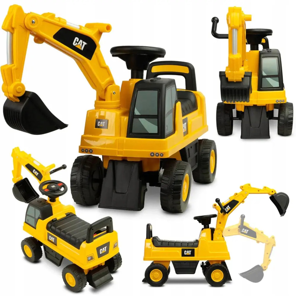 Koparka Jeździk Pchacz ruchoma łycha! schowek Toyz