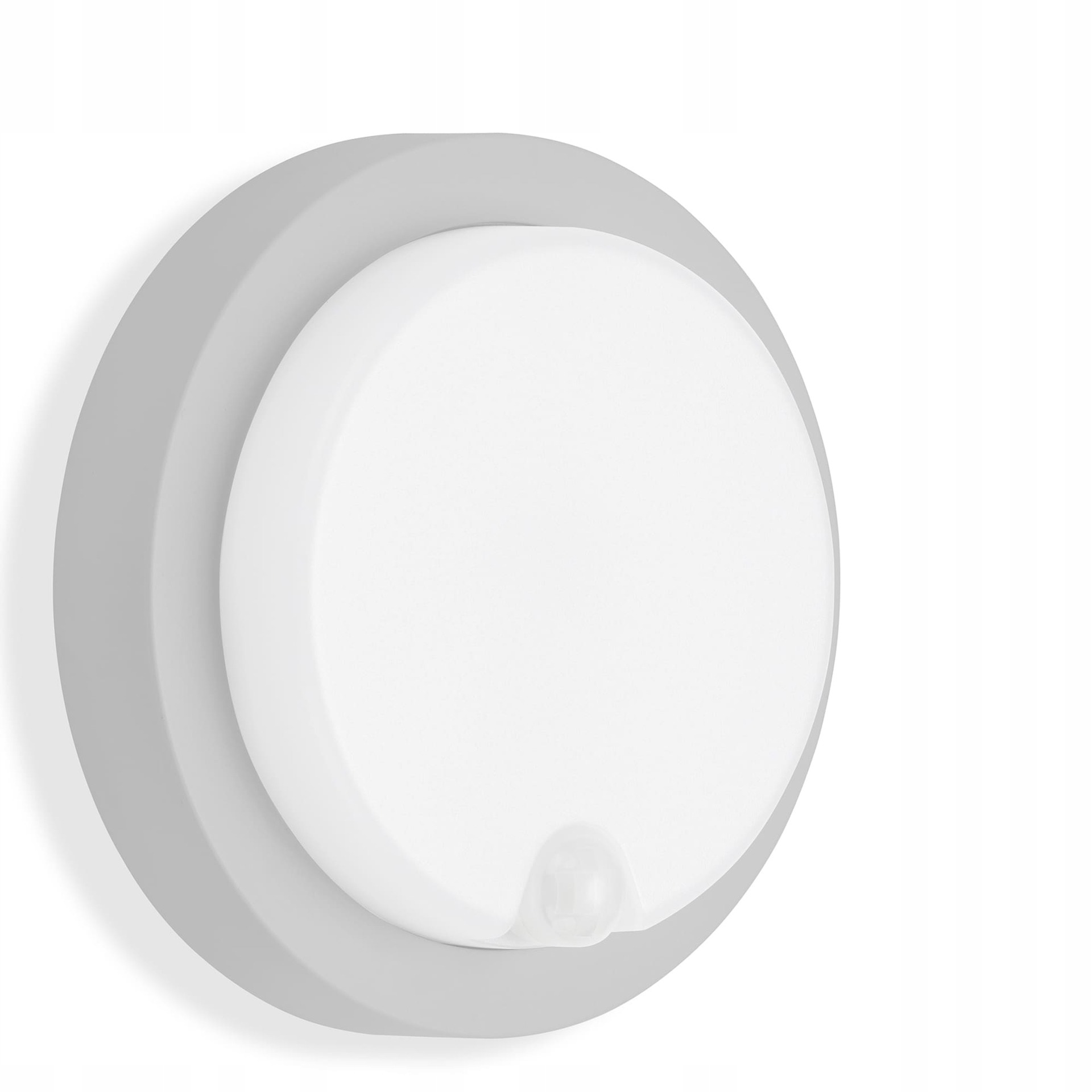 Telefunken Led venkovní svítidlo s čidlem, 12 W, stříbrná, Ø 17 cm IP44