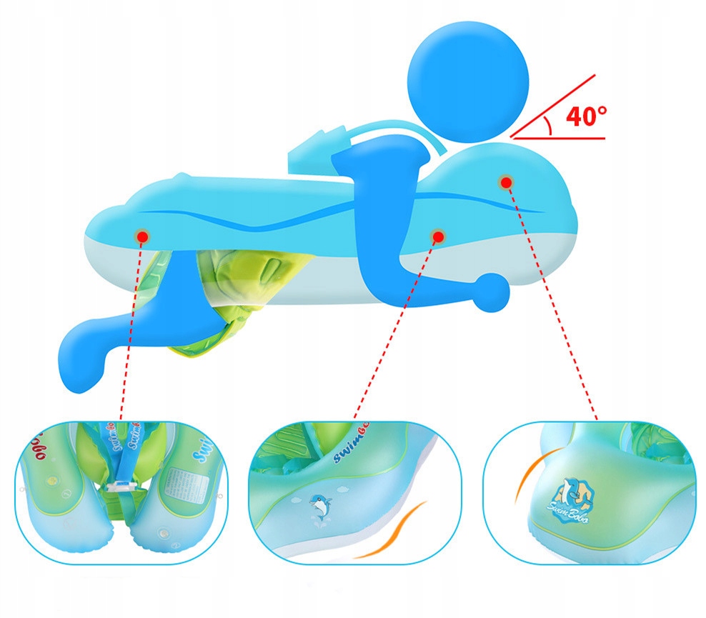 NADMUCHIWANY PIERŚCIEŃ DLA NIEMOWLĄT (L) Obciążenie maksymalne 10 kg