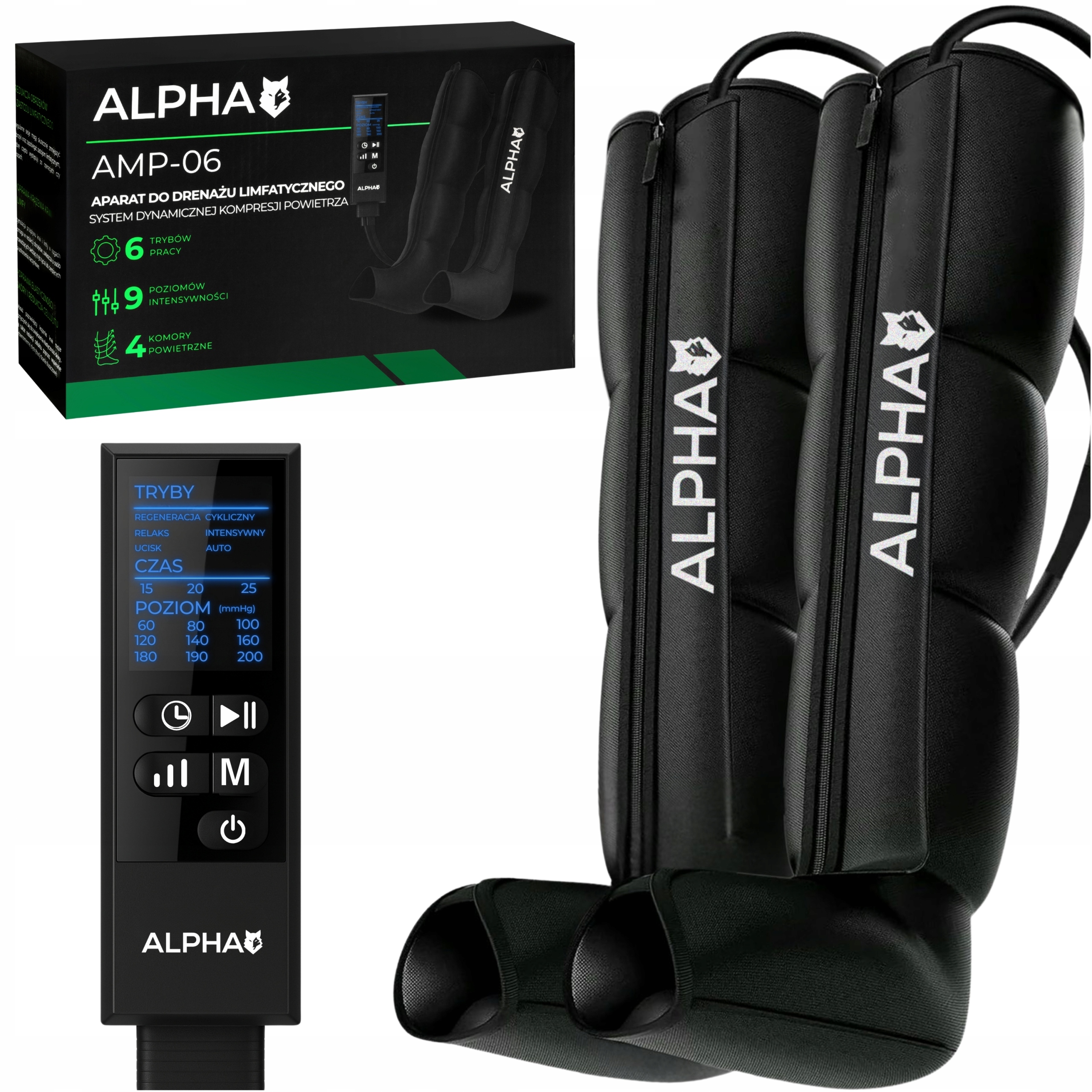 Drenaż Limfatyczny Urządzenie Uciskowe Masażer Do Nóg Alpha Presoterapia