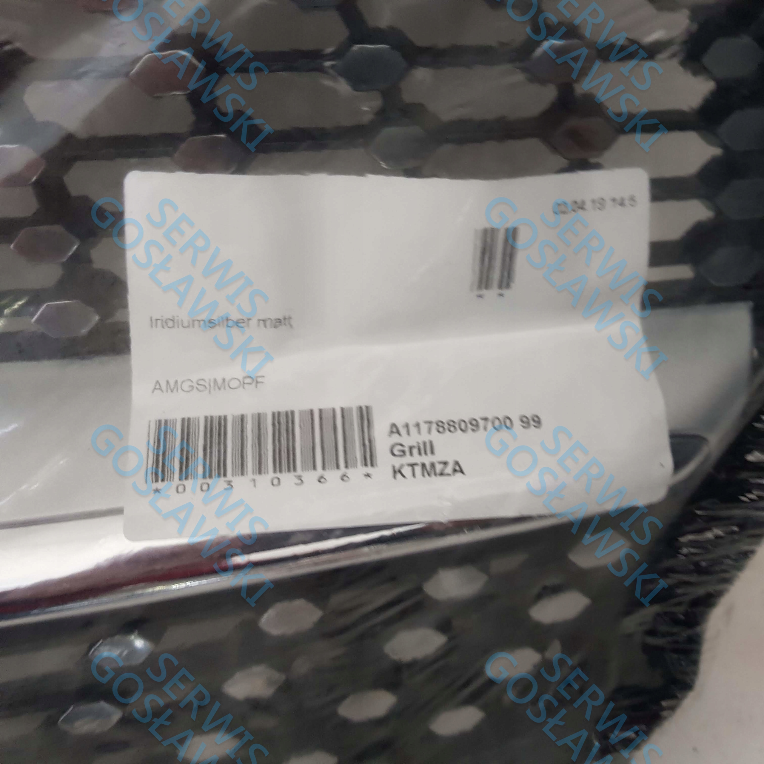 MERCEDES CLA 117 LIFT AMG ATRAPA GRIL DIAMOND NOWA Jakość części (zgodnie z GVO) O - oryginał z logo producenta pojazdu (OE)