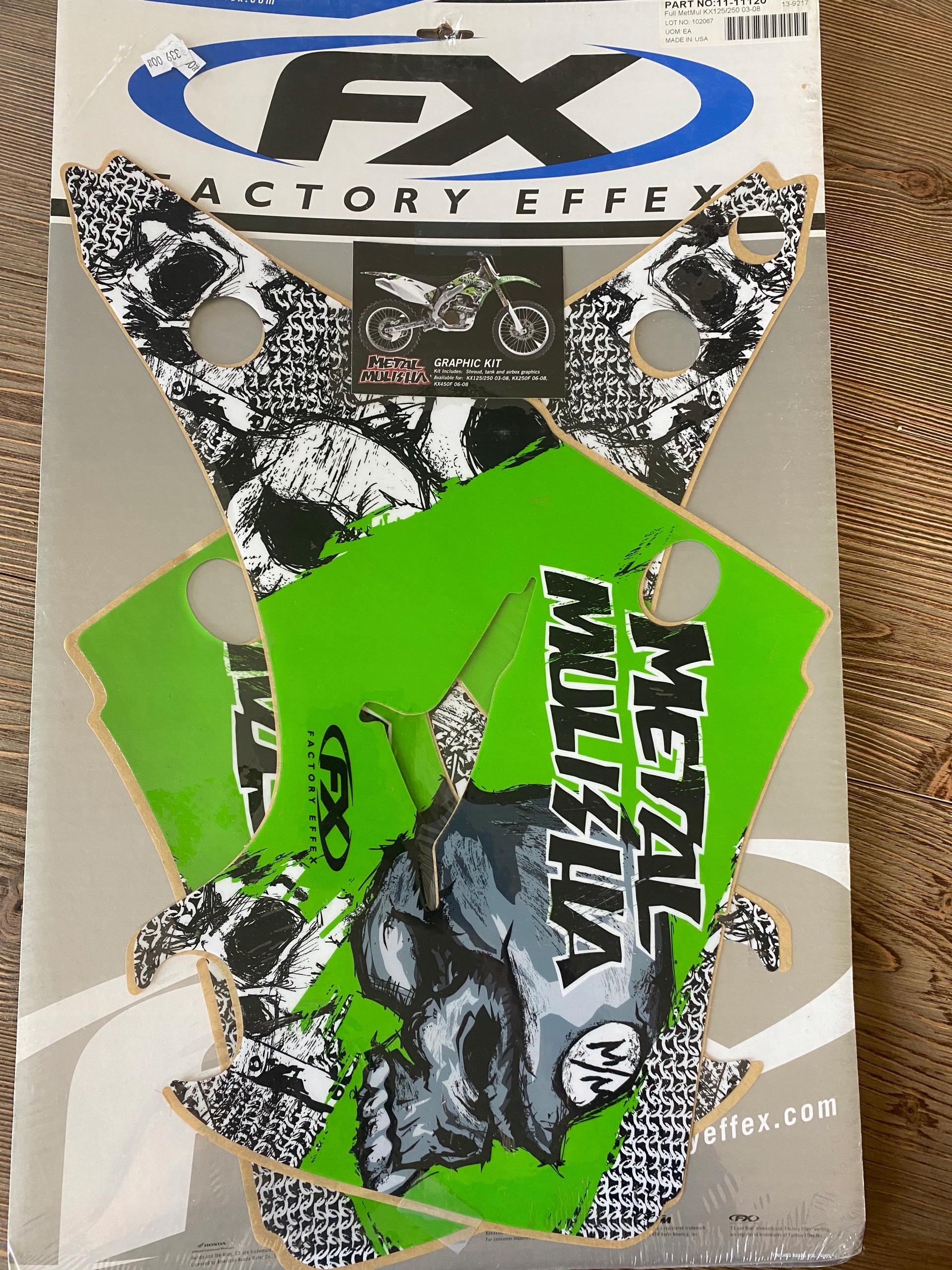 Factory Effex okleina Kawasaki 125 250 03 08 FX