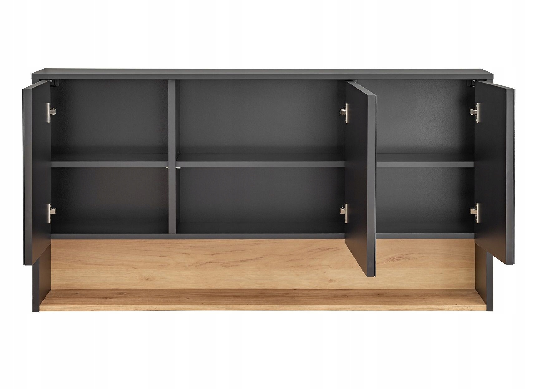 SZAFKA ŁAZIENKOWA Z LUSTREM 120 CM BORNEO COSMOS Kolor frontów szary