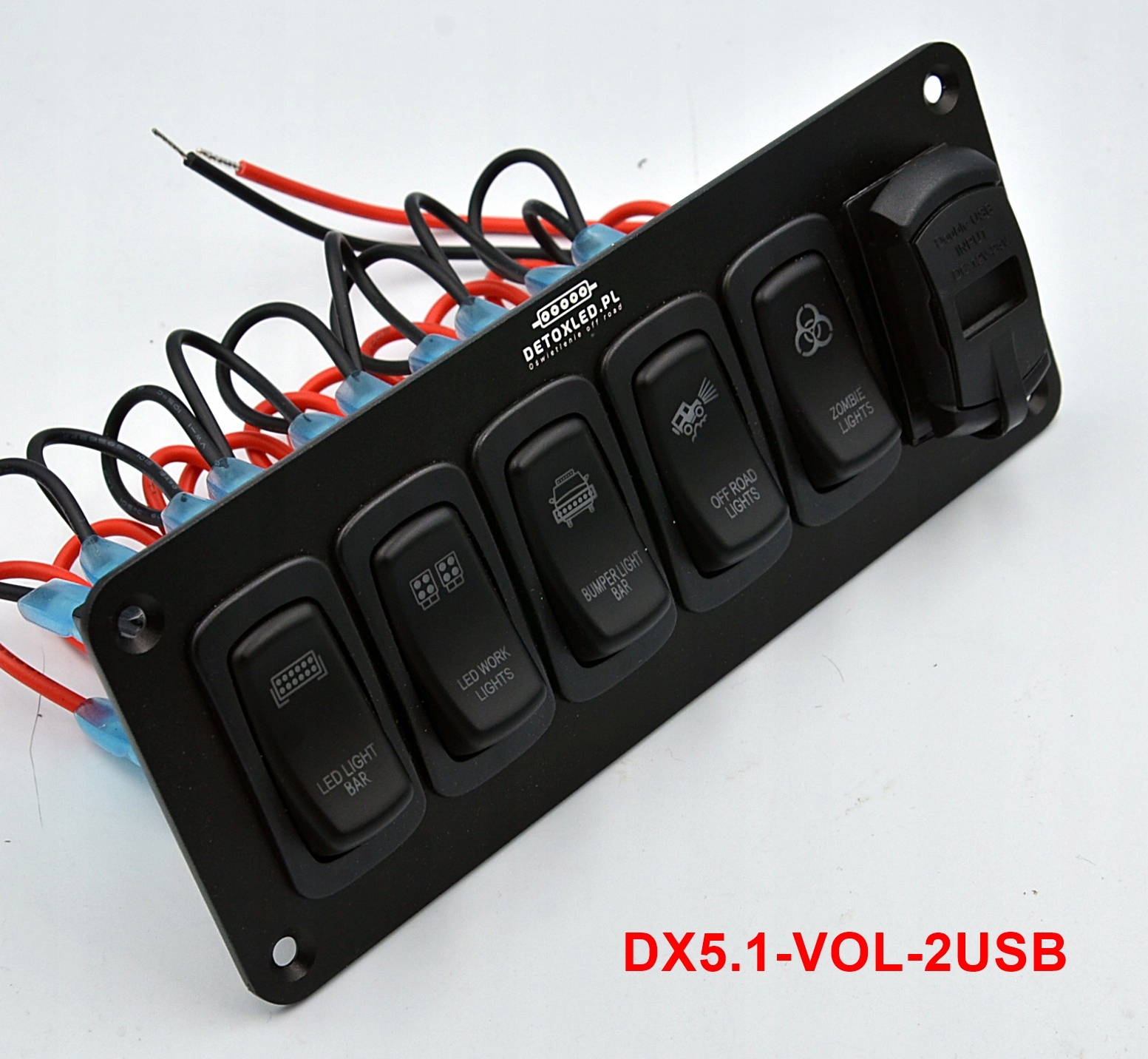 DX5,1-VOL-2USB - 24V панель управления 5 pcs USB быстрое зарядное устройство