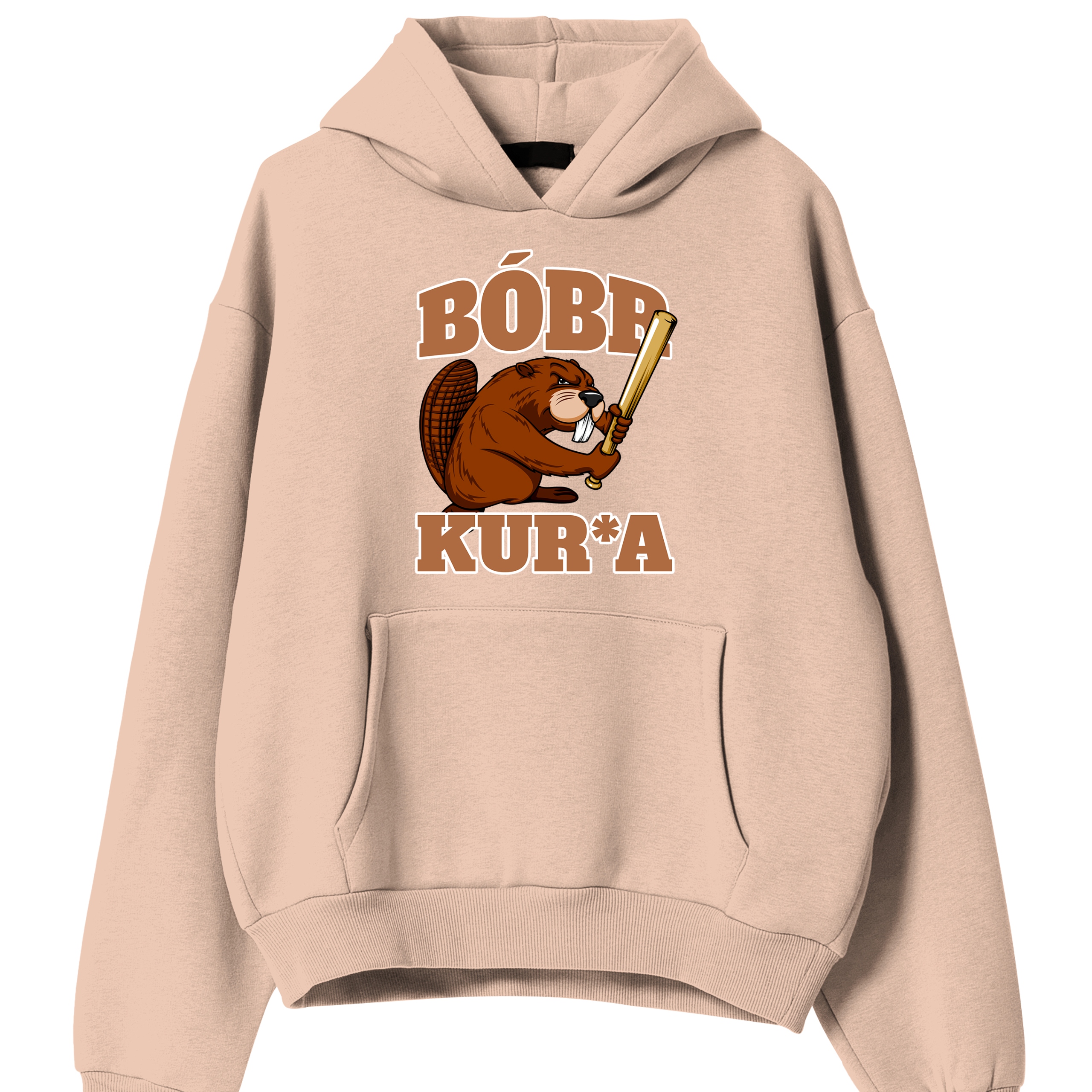 Mikina Broskev S Kapucí jako Dárek k narozeninám Jaro Bobr Kur*a M