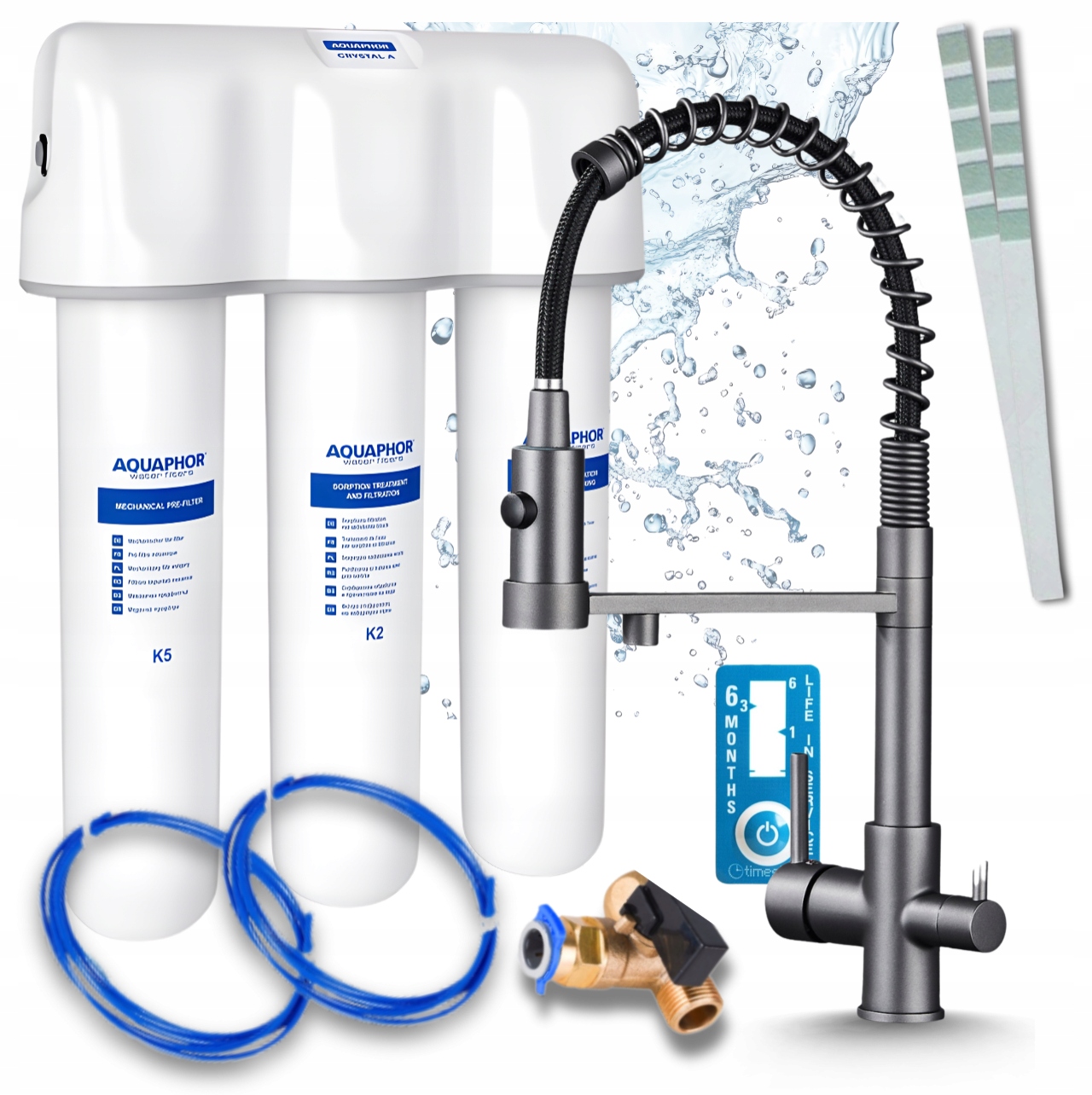 Systém Filtrácie Vody Z Vodovodu Pod Umývadlo A Kuchynská Batéria Trojcestná Pzh