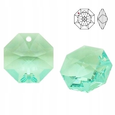 8115 MM 14 Swarovski Strass Octagon Antique Green